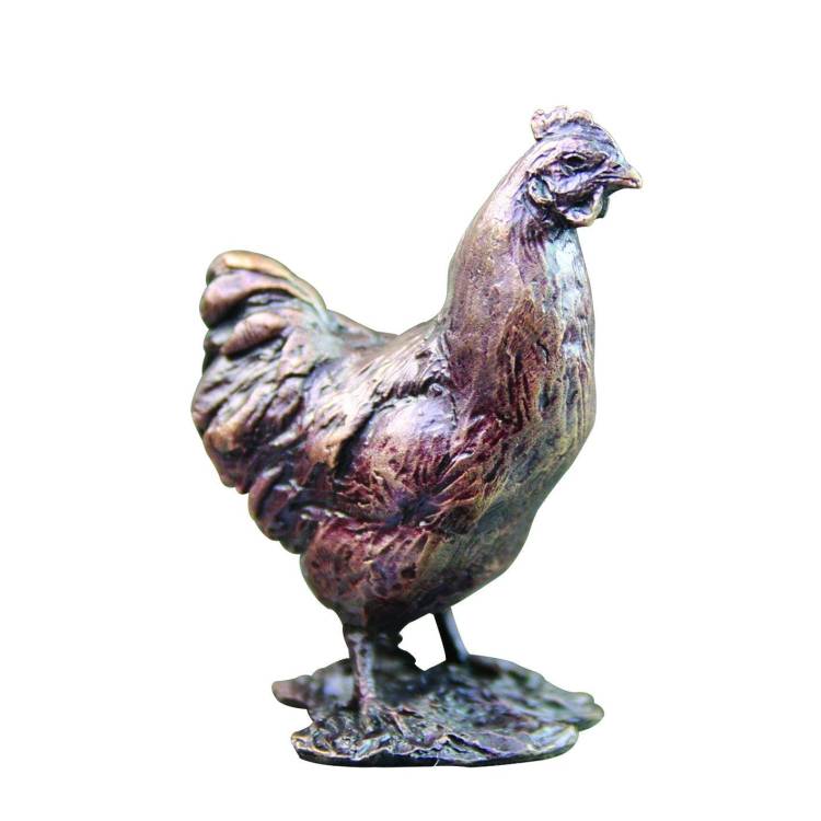 Art In Bronze Chicken Figurine