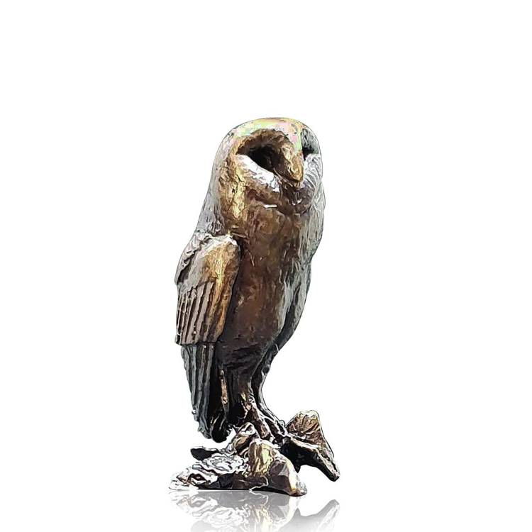 Art In Bronze Barn Owl Figurine