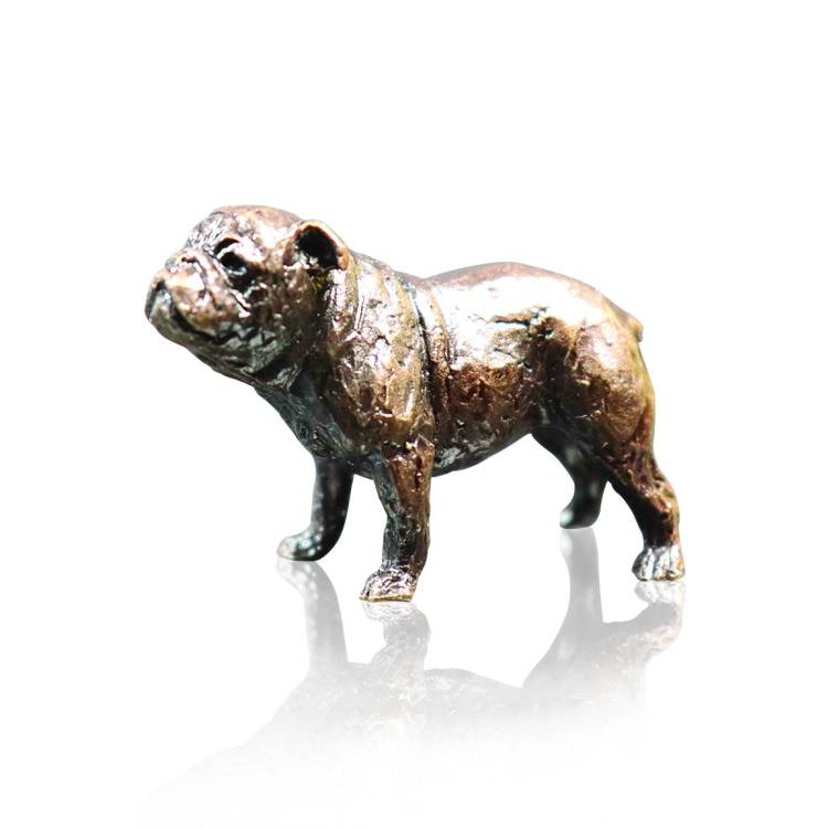 Art In Bronze Bull Dog Figurine