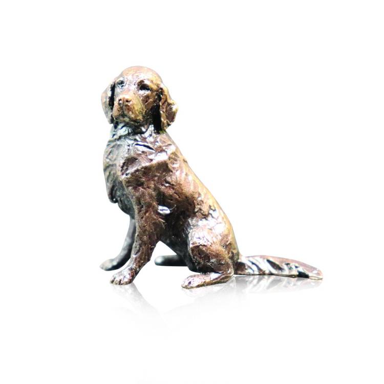 Art In Bronze Retriever Sitting Figurine