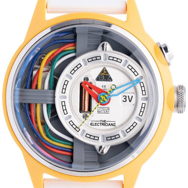 Electricianz Watch Nylon Cable Z Rubber 45mm - Silver