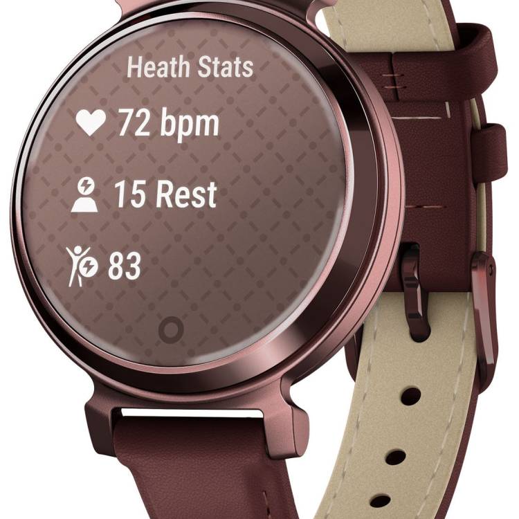 Garmin Watch Lily 2 Classic Dark Bronze & Mulberry Leather