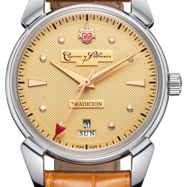 Cuervo y Sobrinos Watch Historiador Tradicion San Rafael Limited Edition - Champagne