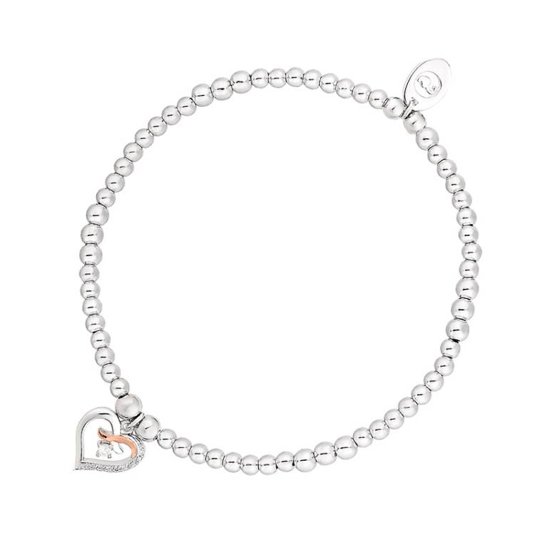 Clogau Kiss Affinity Sterling Silver Bead Bracelet - 16 - 16.5cm