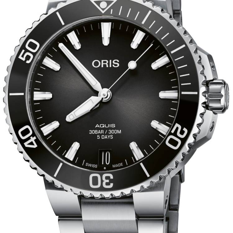 Oris Watch Aquis Date Calibre 400 Anthracite Bracelet