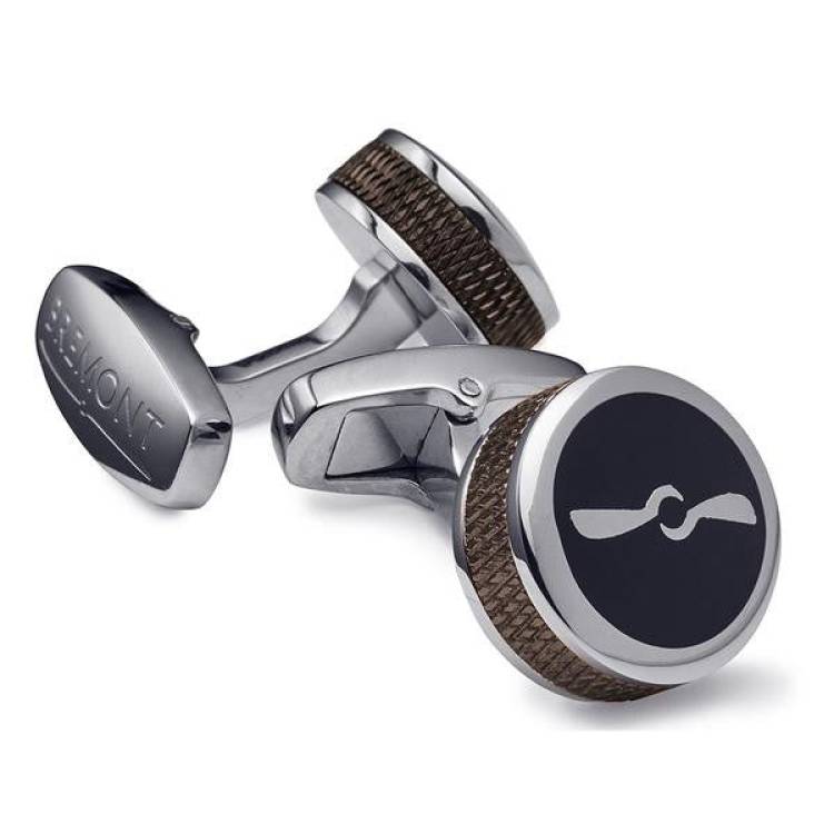 Bremont MB Barrel Cufflinks Anthracite - Grey