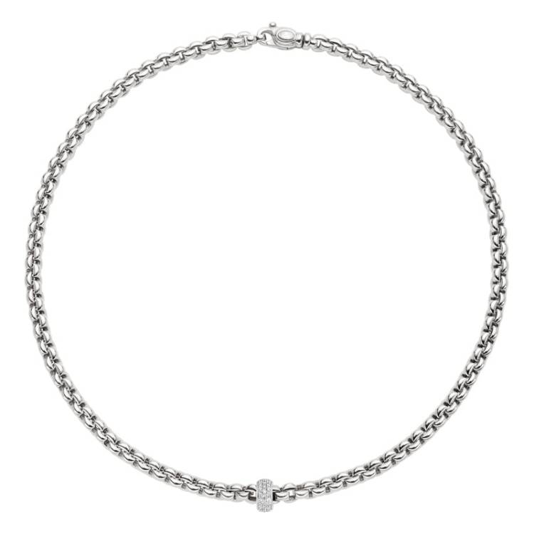 Fope Flex'It Eka 18ct White Gold 0.37ct Diamond Necklace