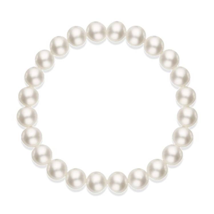 8-8.5mm White Pearl Stretch Bracelet