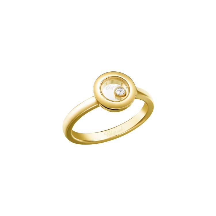 Chopard Happy Diamonds 18ct Yellow Gold 0.05ct Diamond Ring - 58