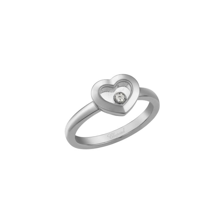 Chopard Happy Diamonds 18ct White Gold 0.05ct Diamond Ring - 58
