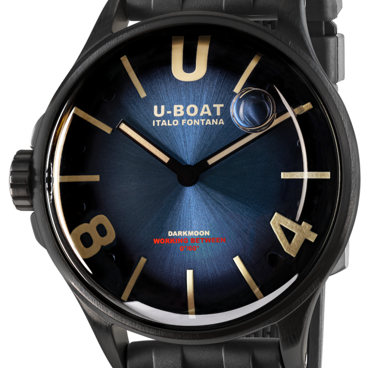 U-Boat Watch Darkmoon 40mm Blue PVD Soleil