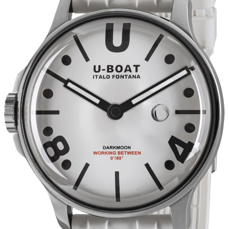 U-Boat Watch Darkmoon 44 White BK Curve SS