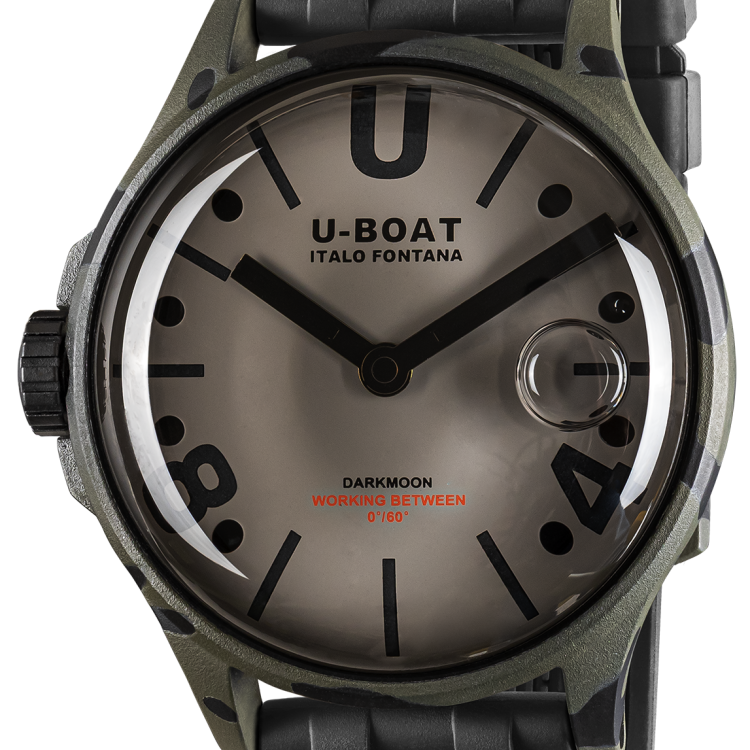 U-Boat Watch Darkmoon 40 Camouflage Grey Curve Black