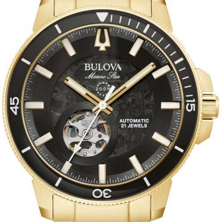 Bulova Watch Marine Star Series C Automatic Mens - Black