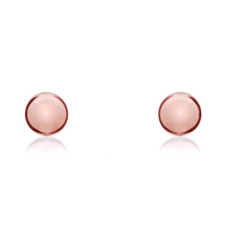 9ct Rose Gold 5mm Ball Stud Earrings