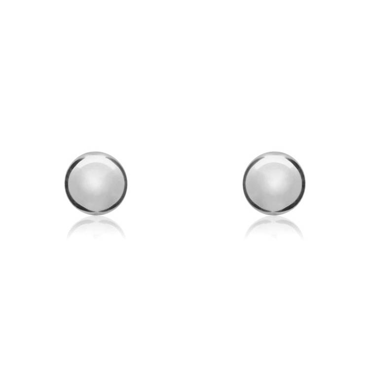 9ct White Gold 3mm Ball Stud Earrings