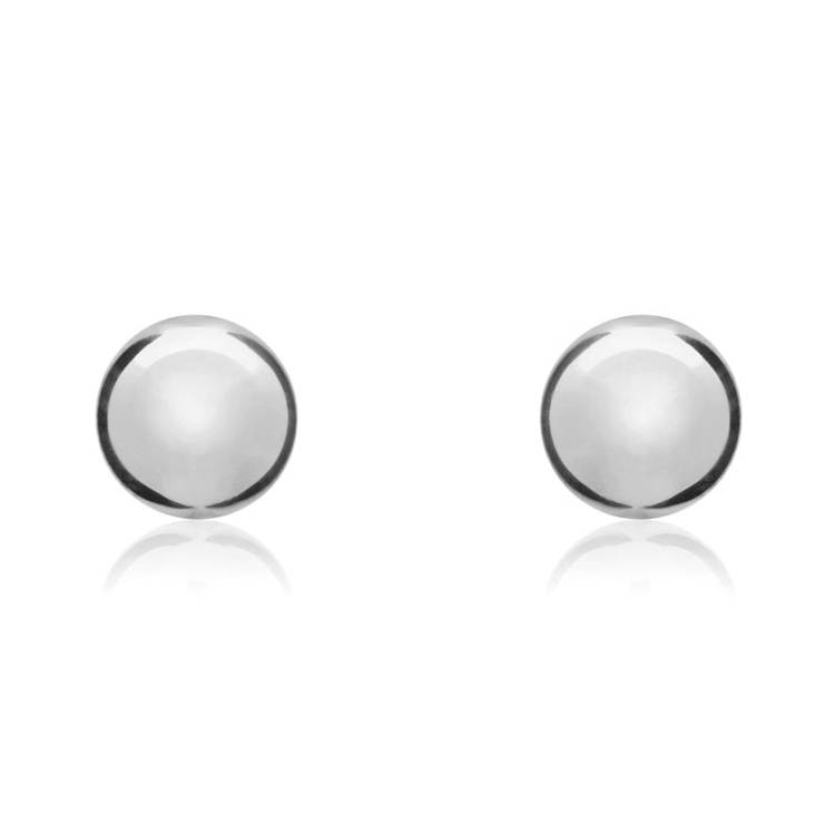 9ct White Gold 5mm Ball Stud Earrings