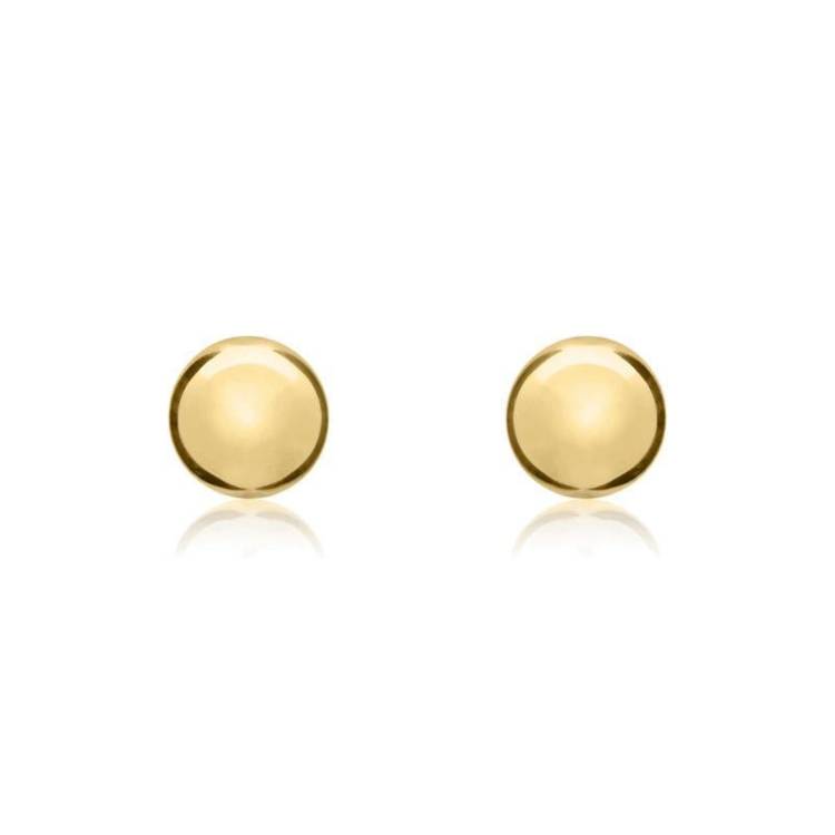 9ct Yellow Gold 5mm Ball Stud Earrings