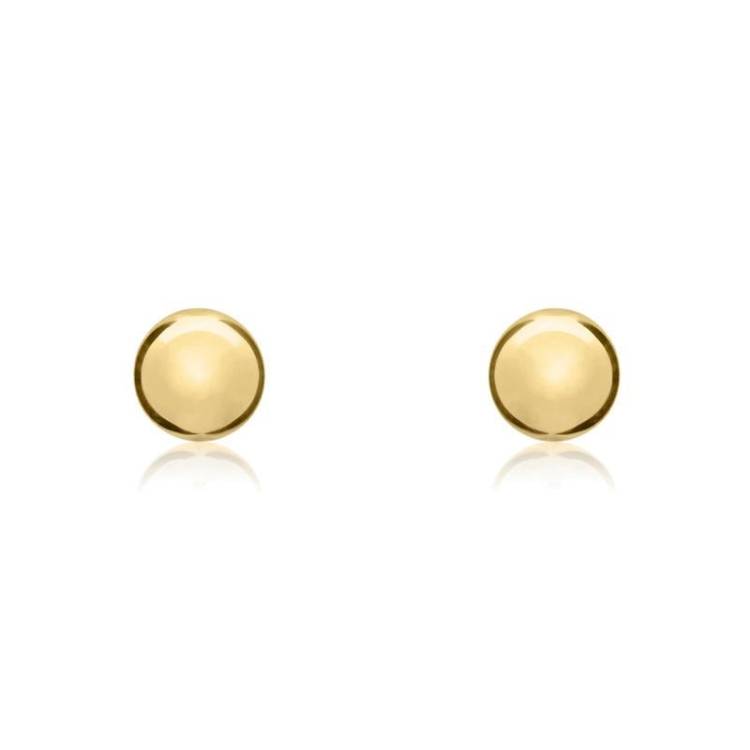 9ct Yellow Gold 6mm Ball Stud Earrings