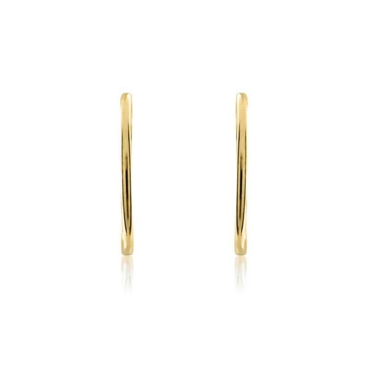 9ct Yellow Gold 23mm Sleeper Hoop Earrings