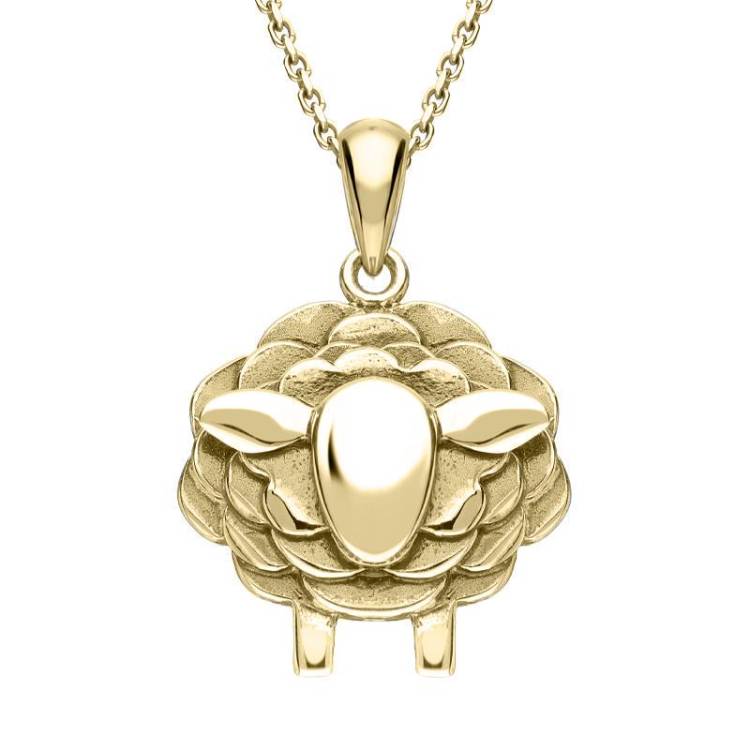9ct Yellow Gold Sheep Necklace
