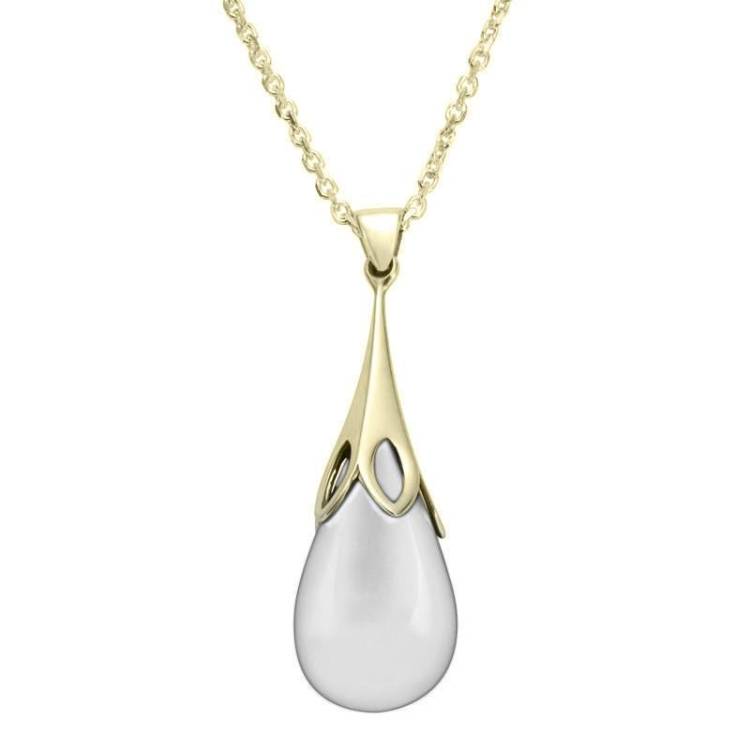9ct Yellow Gold Carrara Small Tulip Necklace - Yellow Gold