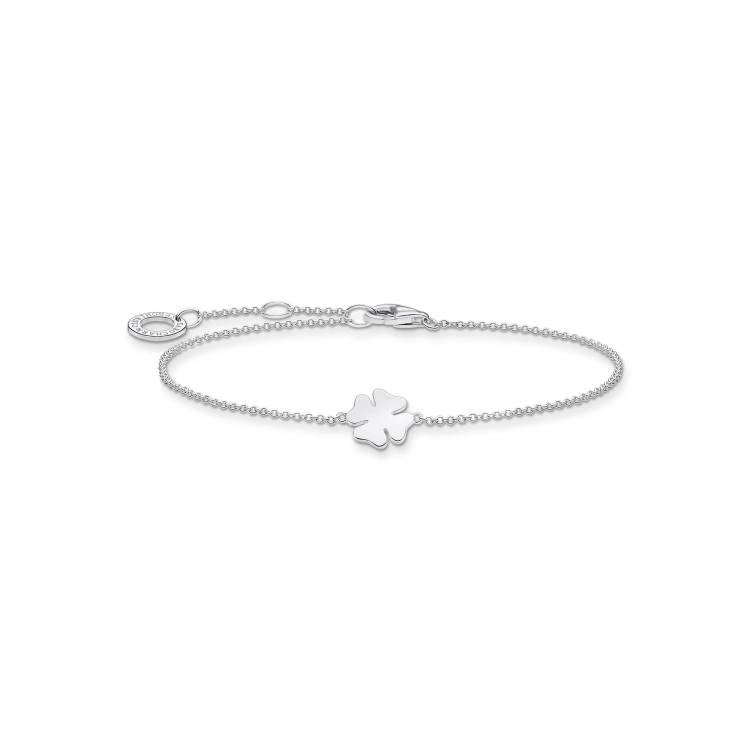 Thomas Sabo Charm Club Sterling Silver Cloverleaf Bracelet - Silver