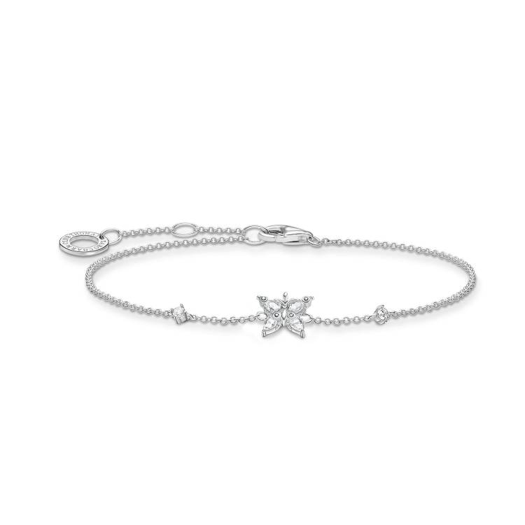 Thomas Sabo Charm Club Sterling Silver Butterfly Bracelet - Silver