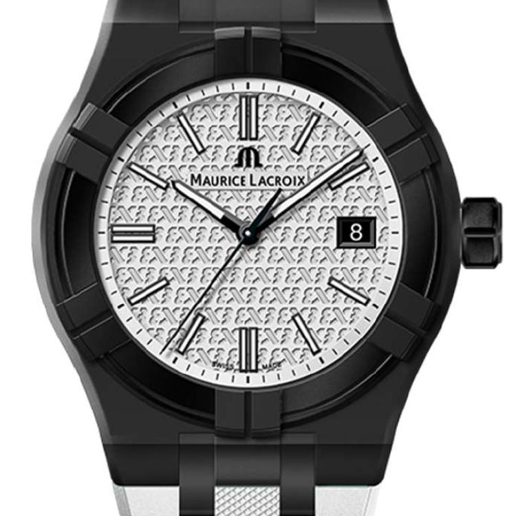 Maurice Lacroix Watch Aikon Quartz TIDE FIBA Black White Special Edition D