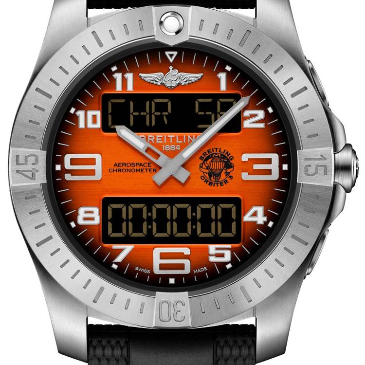 Breitling Watch Professional Aerospace B70 Orbiter 25th Rubber