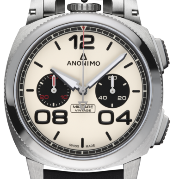 Anonimo Watch Militare Chrono Vintage Panda - Cream