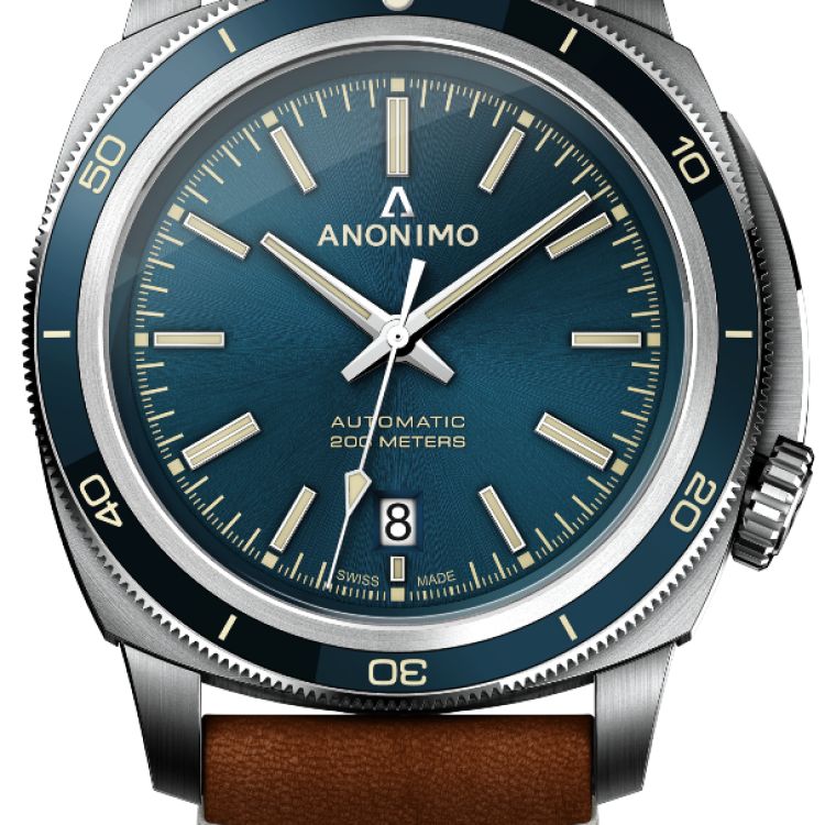 Anonimo Watch Nautilo Vintage Blue Mens - Blue
