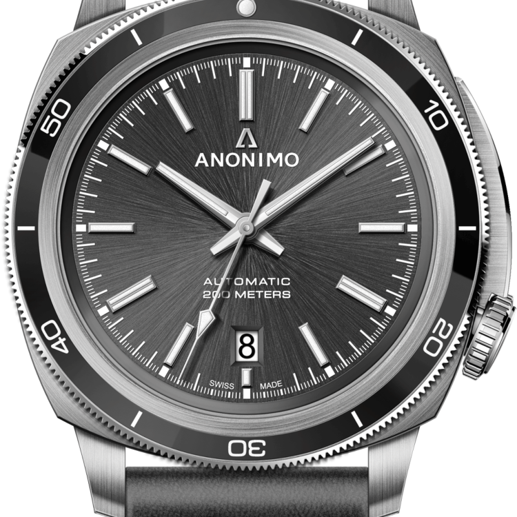 Anonimo Watch Nautilo Vintage Mens - Grey Anthrasite