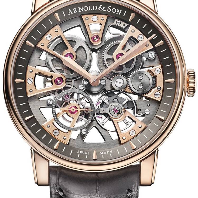 Arnold & Son Watch Nebula 41.5 Gold Limited Edition - Grey