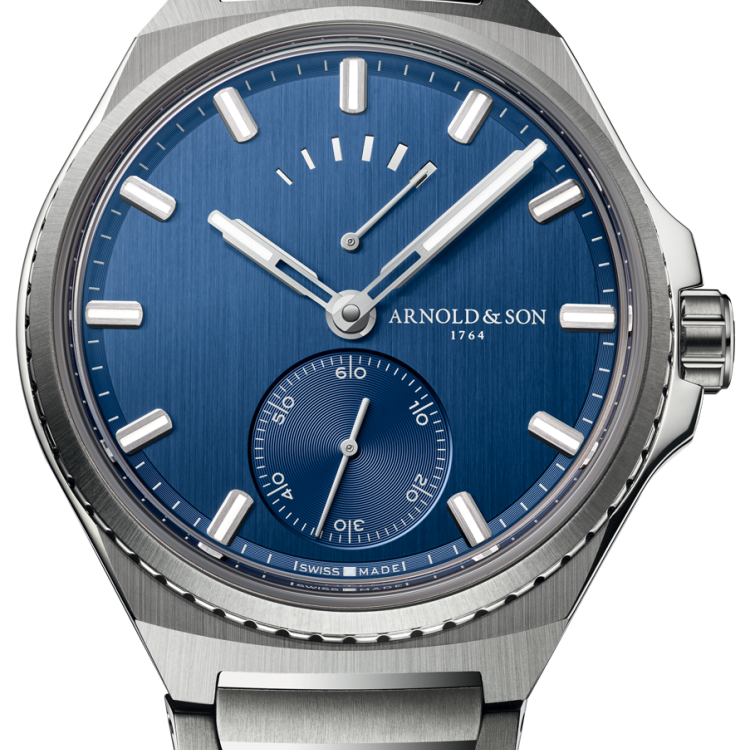 Arnold & Son Watch Longitude Titanium Ocean Blue