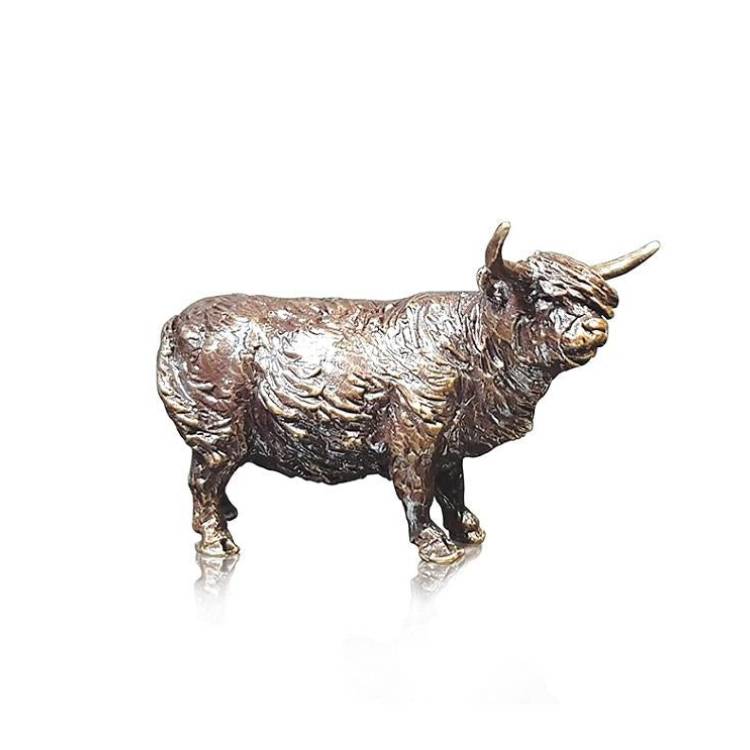 Art In Bronze Highland Cow Figurine