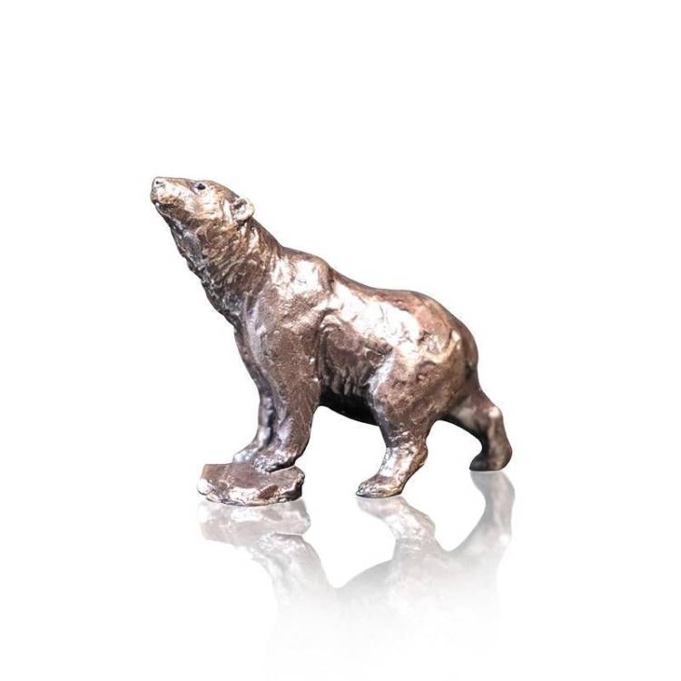 Art In Bronze Polar Bear Figurine