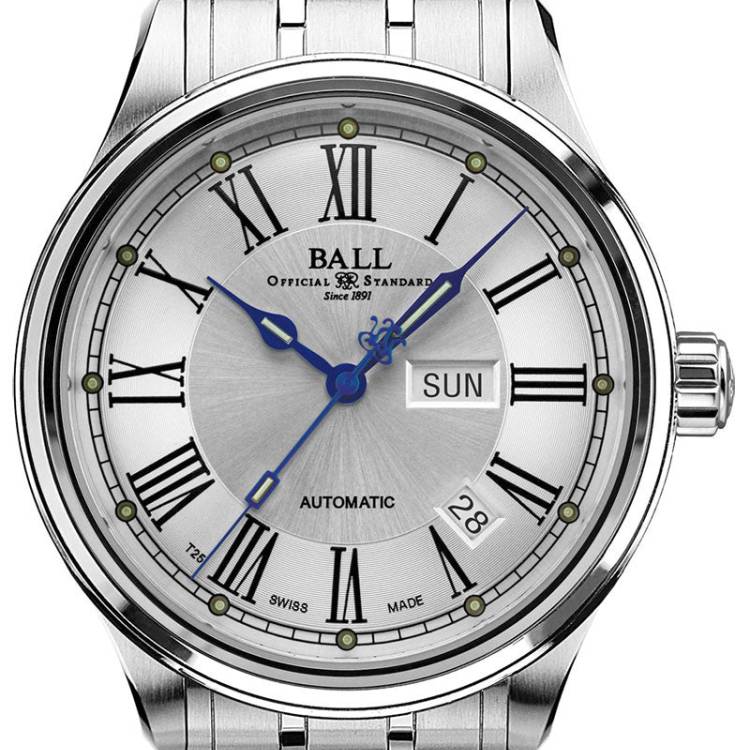 Ball Watch Company Trainmaster Roman - White