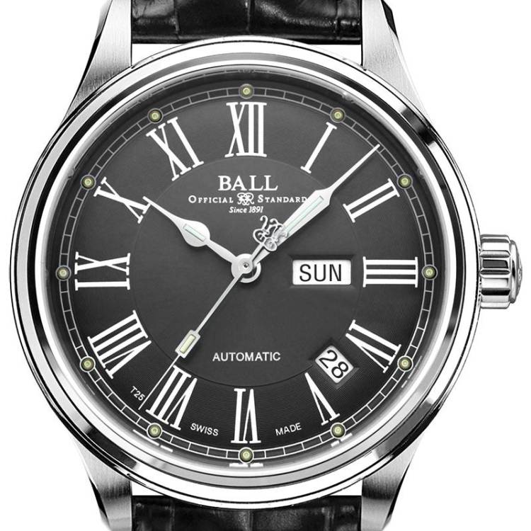 Ball Watch Company Trainmaster Roman - Grey