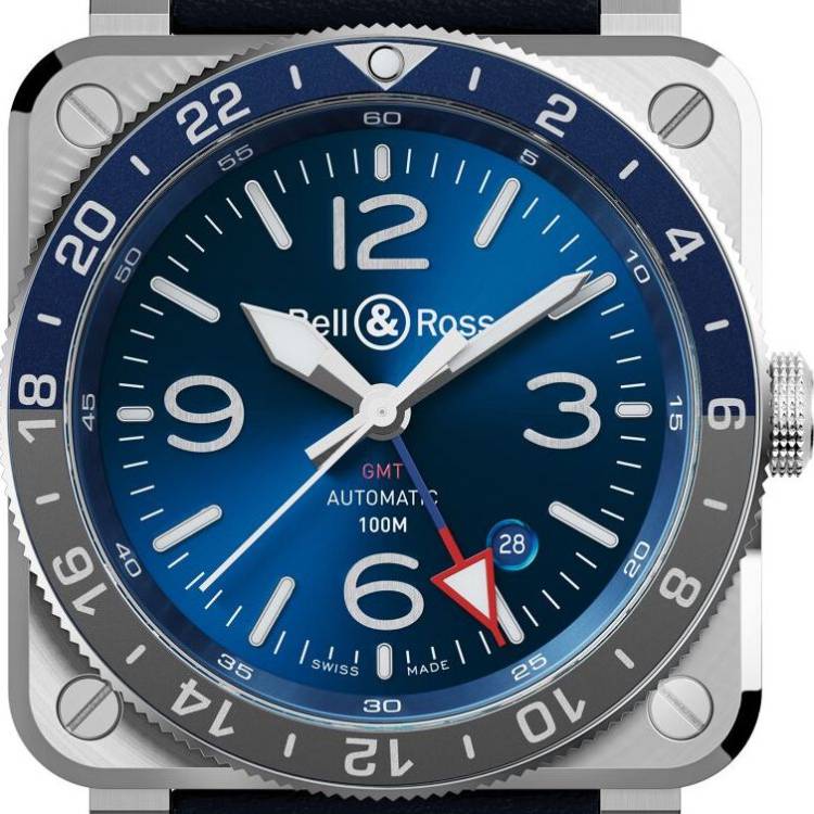 Bell & Ross Watch BR 03 93 GMT Blue