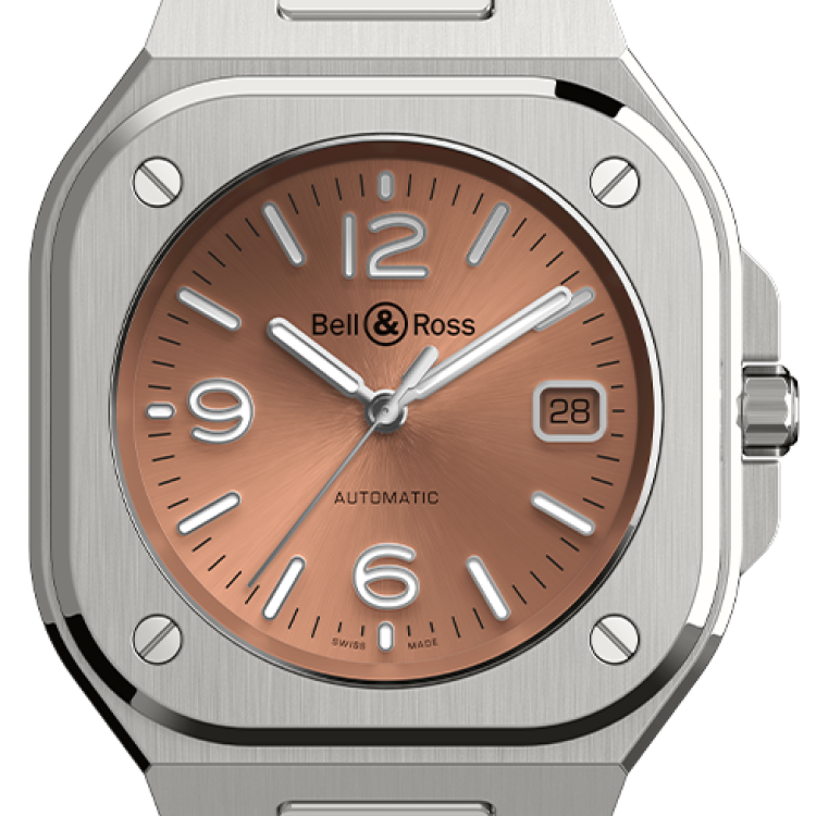 Bell & Ross Watch BR 05 Auto Copper Brown Bracelet