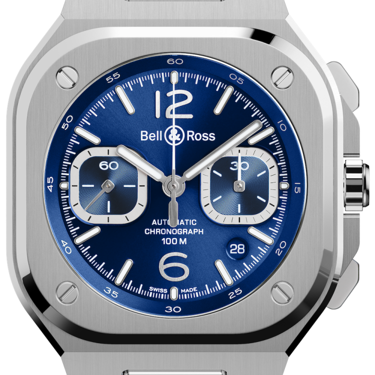 Bell & Ross Watch BR 05 Chrono Blue Steel Bracelet