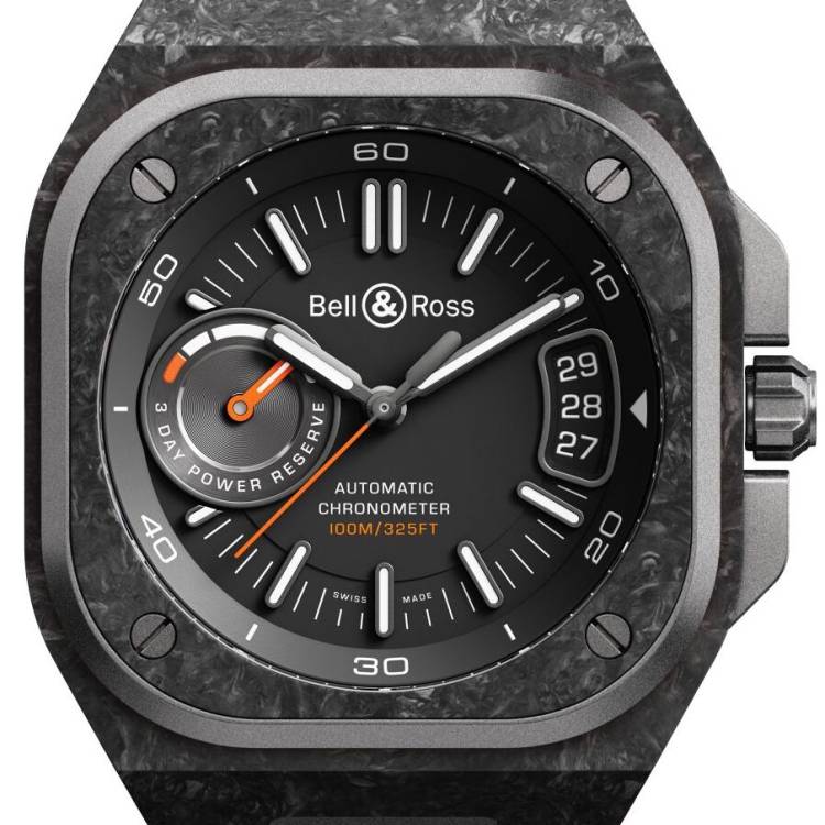 Bell & Ross Watch BR X5 Auto IRM Black Titanium Carbon Fibre Limited Edition