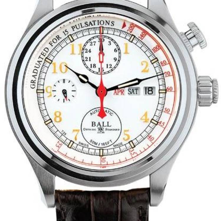 Ball Watch Company Trainmaster Doctors Chronograph Limited Edition - White