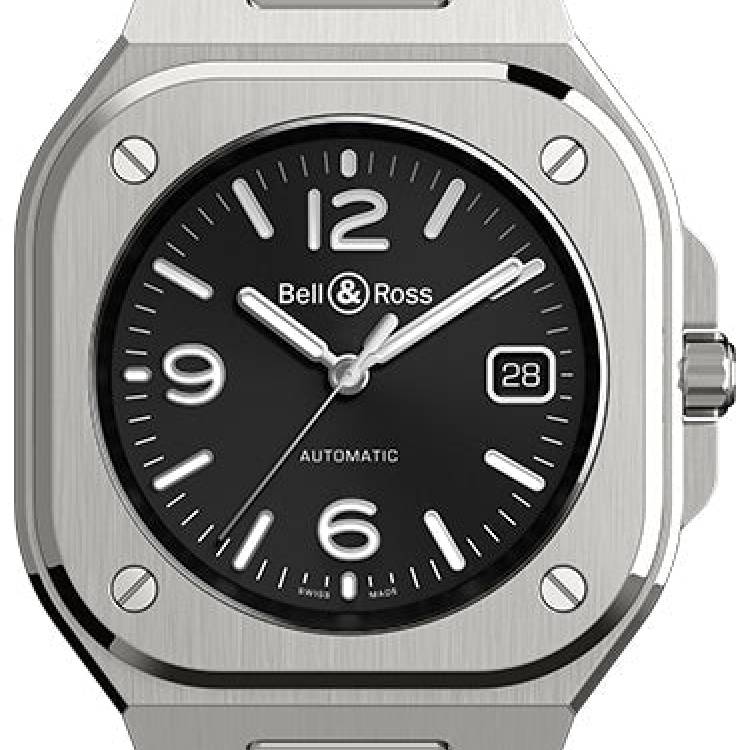Bell & Ross Watch BR 05 Auto Black Steel Rubber