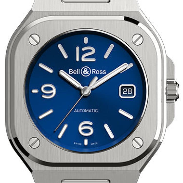 Bell & Ross Watch BR 05 Auto Blue Steel Bracelet