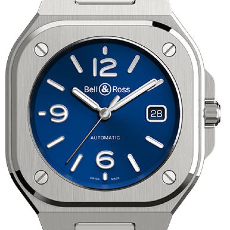 Bell & Ross Watch BR 05 Auto Blue Steel Rubber