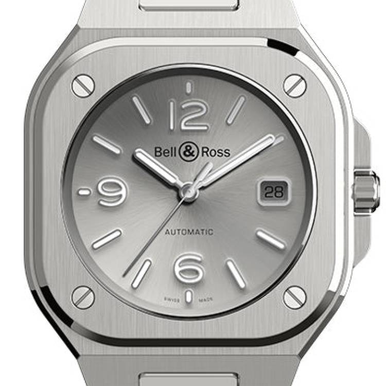 Bell & Ross Watch BR 05 Auto Silver Bracelet