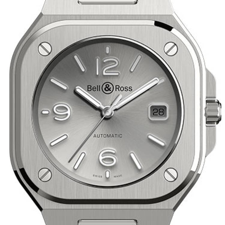 Bell & Ross Watch BR 05 Auto Silver Rubber