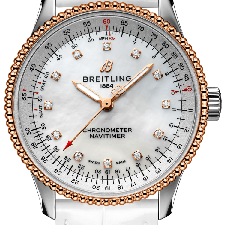 Breitling Watch Navitimer Automatic 35 Reg Gold Ladies